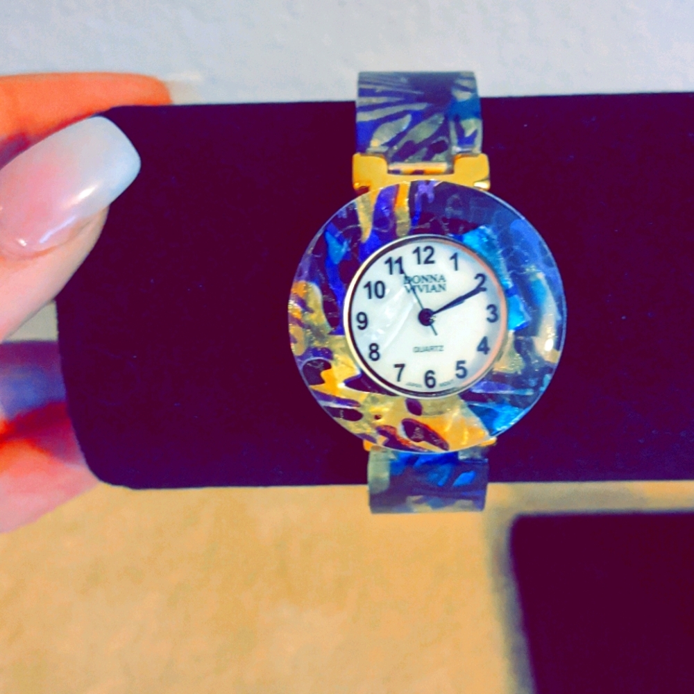 Donna Vivian marbled watch